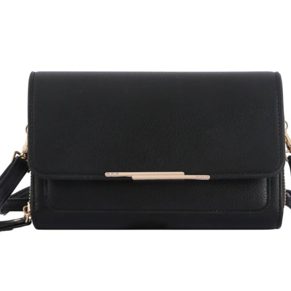 Donna & Becky Leilani Double Zipper Crossbody Purse